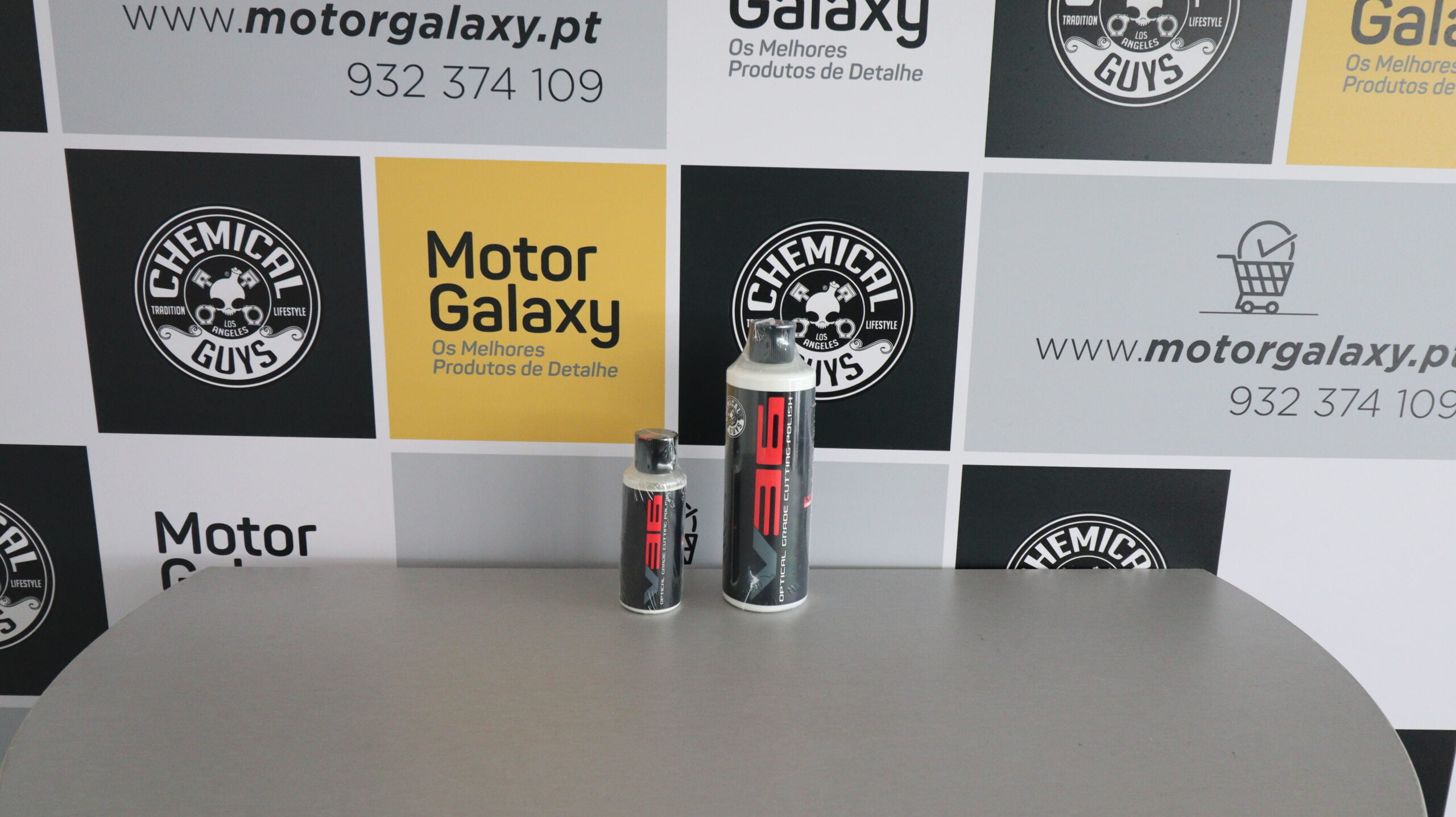 motorgalaxy.pt-ChemicalGuys-GAP_V36_04, V36 Waterbased Final Polish is designed to eliminate light paint defects and imperfections and leave a swirl-free fini duble V36 Optical Grade Cutting Polish - Image 1